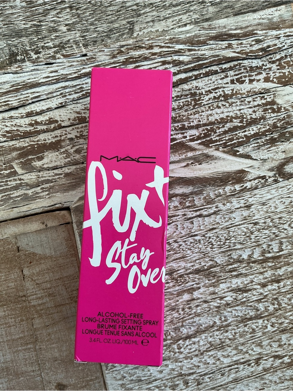 MAC Cosmetics Fix+ Stay Over Setting Spray — Bright Pink Box